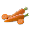 Carrot Cake flavor icon - full carrots and carrot pieces